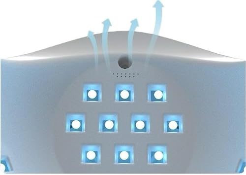 Cabine LED/UV Digital 48W - Secador de Unhas em Gel e Acrigel, Branca, Bivolt 110V-220V