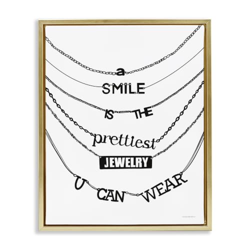 Rainbow Affirmation Glam Necklace, 16 x 20 Inch Canvas in Floater Frame