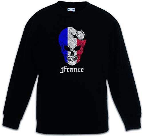 Sweat-shirt France football skull enfants Urban Backwoods pour les loisirs et l'école