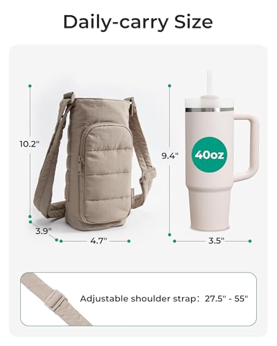 Image of BAGSMART Magnetic Water Bottle Holder with Strap, Gym Accessories for Women
