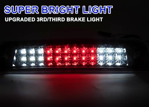 PIT66 LED 3rd Brake Light, Compatible with 09-17 Dodge Ram 1500/10-17 Dodge Ram 2500 3500 Third Brake Stop Lamp Light Clear Lens Black Housing 55372082AC - Image 5