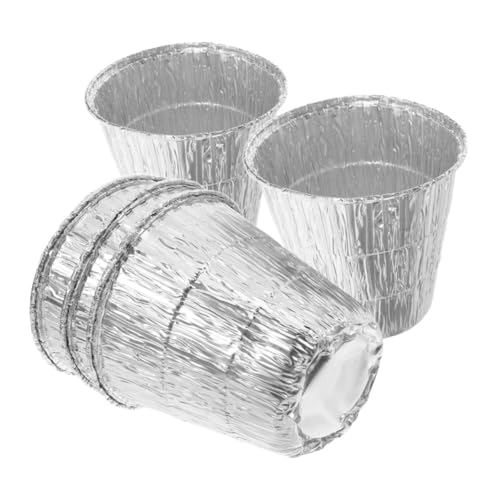 Yardwe 5 Piezas Bandejas Desechables de Aluminio para Barbacoa Recipientes para Resistentes para Asados y Hornos