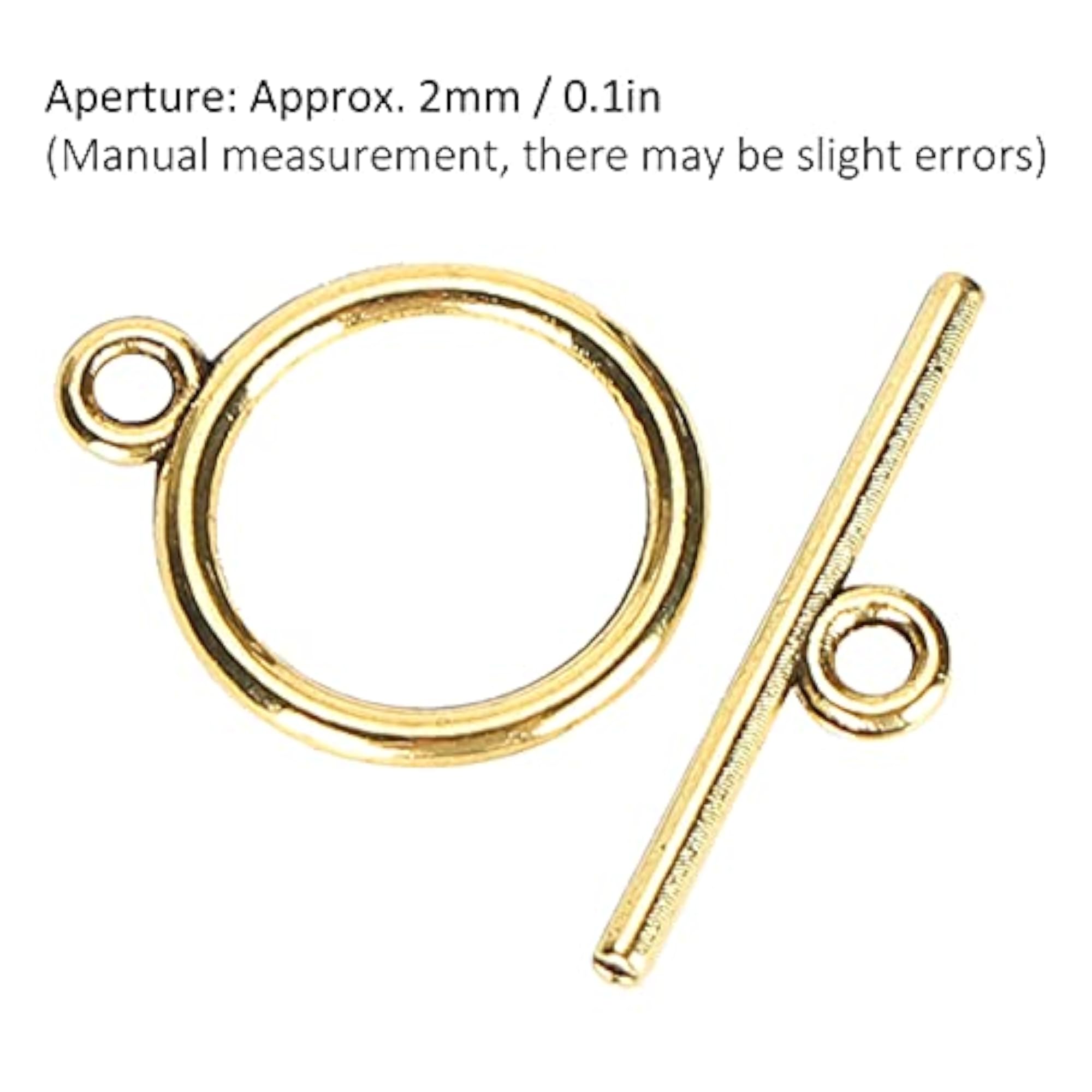 Set of 2 Toggle Clasps for Convenient Jewelry Making Supplies