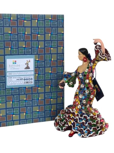 Statue Danseuse de Flamenco Espagnole pour Déco Salon Mosaïque