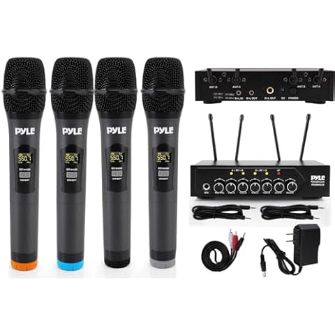 Portable UHF Wireless Microphone System - Pyle PDWM4120 Cover