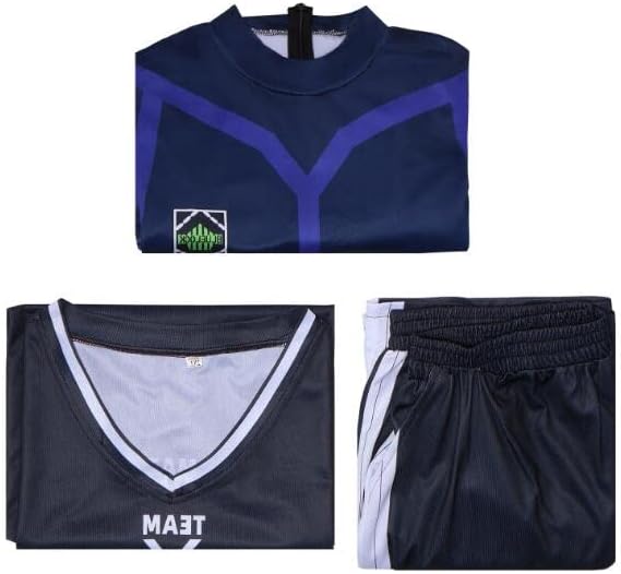 Miniatura 5 de Disfraz de cosplay de Isagi Yoich con candado azul para hombre