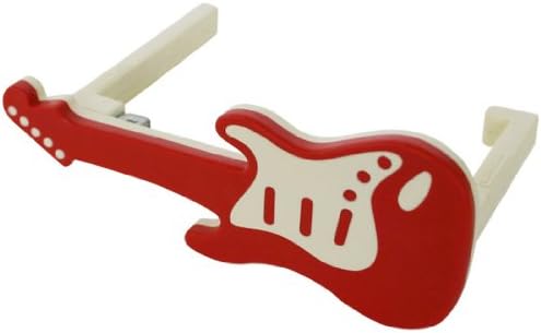 Bag Hanger Guitar Red White