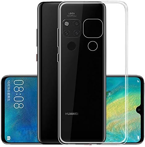 KP TECHNOLOGY Mate 20 X Clear Case, Crystal Clear Shock Absorption Cover Soft TPU Gel Anti Scratch Transparent Back Clear Case for Huawei Mate 20 X (Clear)