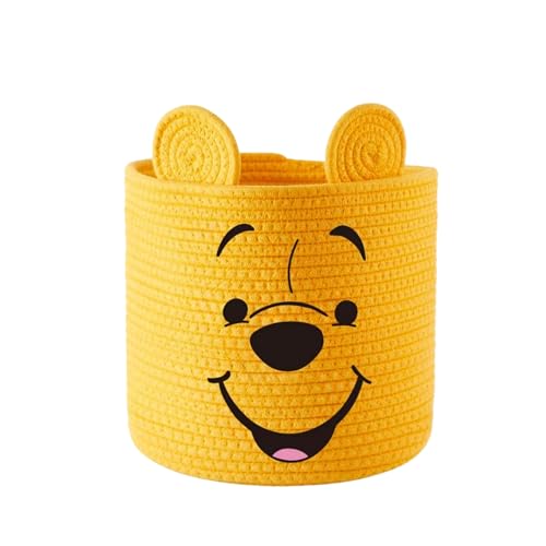 Winnie Storage Box Cubes Handmade Woven Nursery Basket Collapsible Cotten Rope Laundry Cloth Toy Bin Ideal Baby Showers Newborn Suff Storage Basket Gift