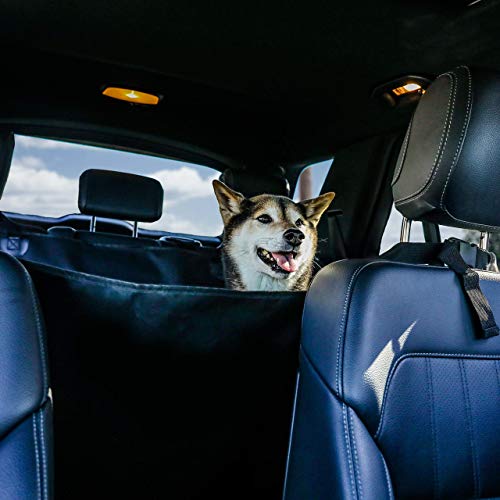 Barksbar Original Pet Seat Cover For Cars - Black, Waterproof & Hammock Convertible (Standard, Black) #TOP4