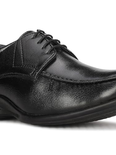 Image of Bata Men BOSS-Crude Black Formal Shoes