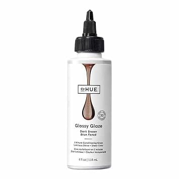 dpHUE Glossy Glaze, Dark Brown - In-Shower Liquid Hair Gloss for Luminous Shine & Sheer Color - Paraben, SLS & SLES Sulfate Free - Leaping Bunny Certified