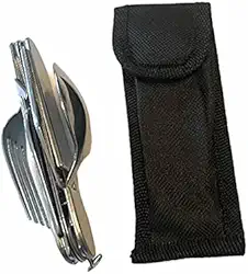 Kit de Talheres e Utensílios para Acampar/Camping - Com 6 Funções - Com Estojo