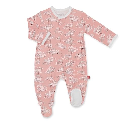 Image of Magnetic Me Footie Pajamas Soft Modal Baby Sleepwear with Quick Magnetic Fastener | Boys and Girls Sleeper Preemie-24 Months