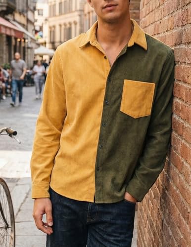 Image of ZAFUL Men's Shacket Aztec Print Shirt Jacket Flannel Button Up Turndown Collar Overshirt Chest Pocket Button Flap Thick Shirt
