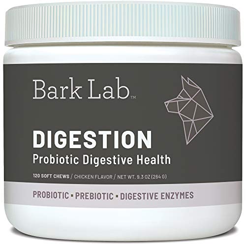 Bark Lab Probiotics for Dogs - Dog Allergy Meds for Healthy Digestion & Immune Support - Dog Probiotics and Digestive Enzymes for Upset Stomach, Diarrhea & Gas Relief - 120 Dog Allergy Chews
