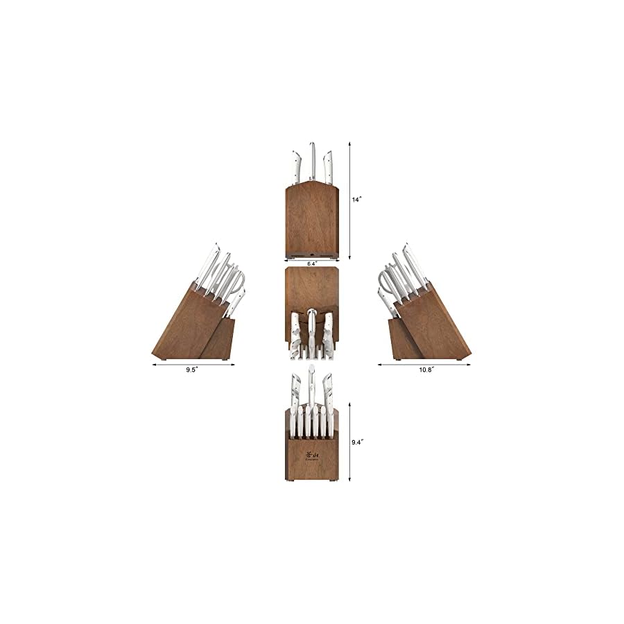 Cangshan-HELENA-Series-German-Steel-Forged-Knife-Block-Set-17-Piece-White Cangshan HELENA Series German Steel Forged Knife Block Set (17-Piece, White)