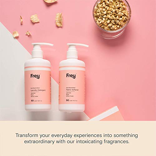 Frey Natural Liquid Fabric Softener - 2 Pack, Fabric Conditioner Keeps Clothing Looking, Feeling And Smelling Better (Jasmine/Rose Fragrance) #TOP1