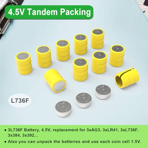 Paquete de 10 Pilas Alcalinas 3LR41/AG3/L736F/392/384 miniatura 4