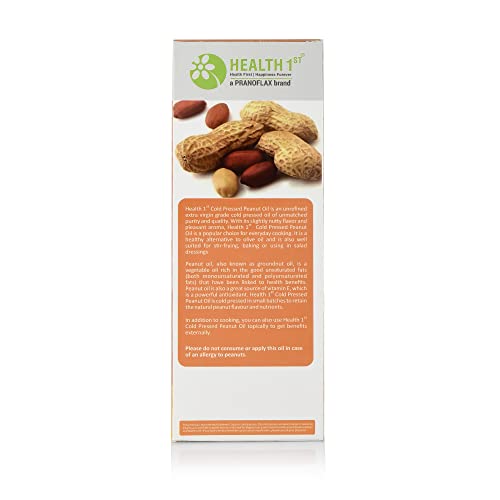 Image of HEALTH 1st Cold Pressed Peanut Oil, 500 ml