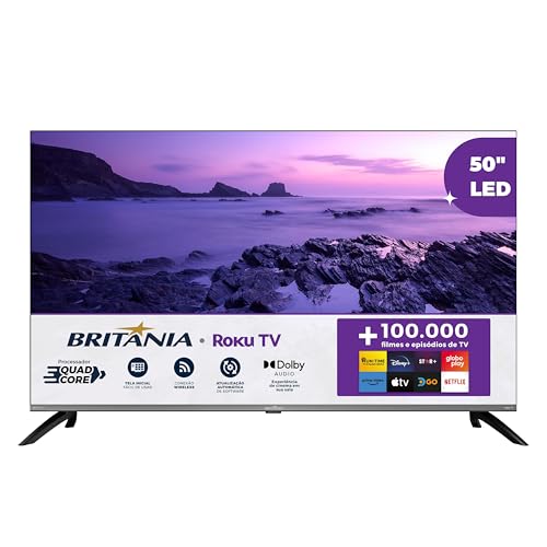 Smart TV 50" Britânia Roku B50CRA HDR10 Dolby Audio
