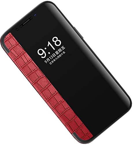 Étui iPhone 13 avec fenêtre transparente GUMMMY pour lire l'écran sans ouvrir le rabat