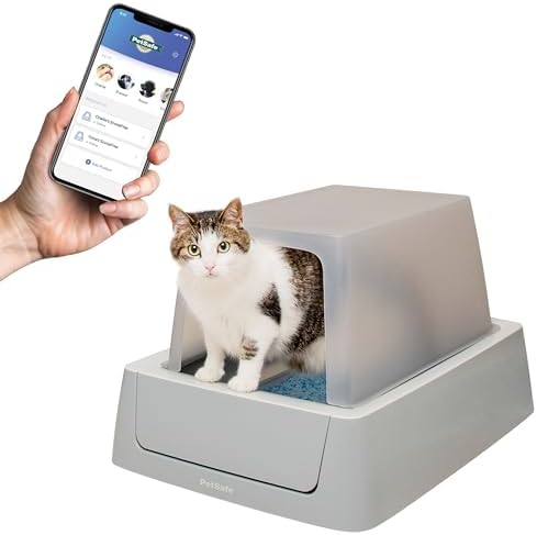 PetSafe ScoopFree Crystal Smart Self-Cleaning Automatic Litter Box - Front Entry - Uncovered Motion-...