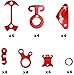 TRIWONDER Aluminum Alloy Guyline Cord Adjuster Tent Tensioners Rope Adjuster for Tent Hiking Camping (Various - 28 Pack)
