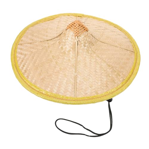 Chapeau de jardinage traditionnel imperméable et anti-UV en fibre naturelle