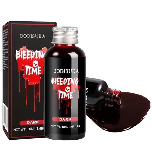BOBISUKA Realistic Fake Blood Long-Lasting SFX Makeup (Dark 50ml)
