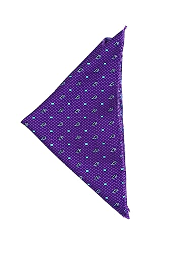 Image of formal cravat set for men with pocket square Men's Cravat Necktie, Self Design Microfiber Dark Multi color Free Size