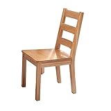 Asientos LHA Sillas Sillas de Comedor de Madera Maciza Sillas de Roble Completamente Sillas de Comedor Muebles de Comedor Moderno Minimalista (Color : Original Color)