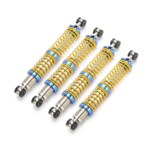 Amortisseur RC de précision en acier inoxydable jaune double section 1/10