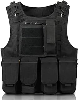 Labstandard Gilet Tactique pour Enfants Camouflage Gilet de Combat pour extérieur pour Jeux de Terrain Protection Gilet Tactique Veste Porte Plaque Ajustable