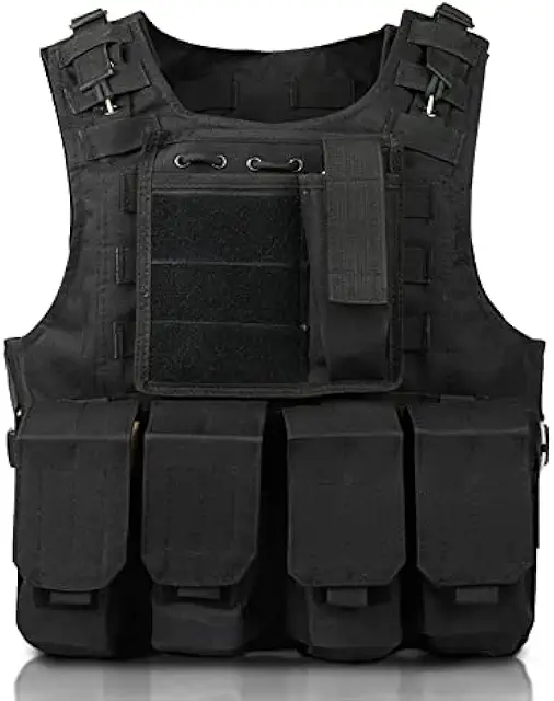 Gilet Tactique Enfant Camouflage - Gilet de Combat Extérieur Ajustable