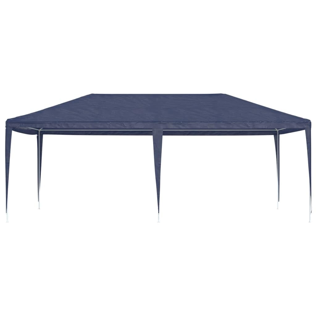 Partyzelt 4x6m Blau Gartenpavillon Pavillon Unterstand Outdoor