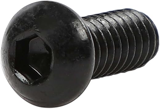 CHEDA 10pcs Stainless Allen Screw Bolt kit, Cover Wrench Black