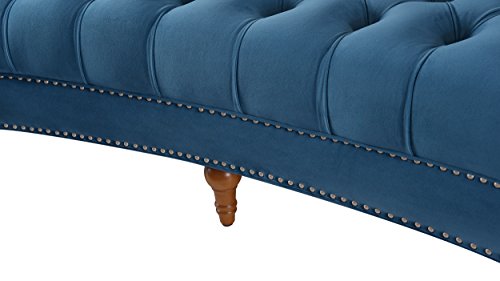 Jennifer Taylor Home La Rosa Sofas, Satin Teal #TOP7