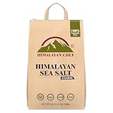 Picture of Himalayan Chef Sea Salt Coarse Grain, 5 lb Bag - Pure, Natural, Kosher, Non-GMO, Mineral-Rich, for Cooking, Seasoning, Baking, Grinder Refills