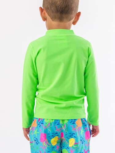 Image of RUGGEDBUTTS Baby /Toddler Boys Long Sleeve Rash Guard Swim Shirt w /UPF 50+