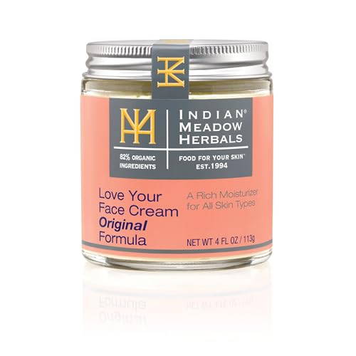 INDIAN MEADOW HERBALS Love Your Face Cream, 4 FZ