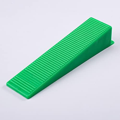 300 Pcs Reusable Leveling Wedges, Tile Leveling System Wedges For 1/8" spacers, 1/16" spacers, 1/32" spacers,for Tile Leveler Installation (300, green)