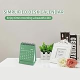 Mini Desk Calendar, Small Size Green Desktop Calendar,Mini Desk Top Calendar with Stickers,2024 Jul-2025 Dec Desk Calendar UK for Home Office School - Image 7