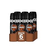 Axe Desodorante en Aerosol para Hombre Bodyspray Leather & Cookies 150ml - Pack de 6