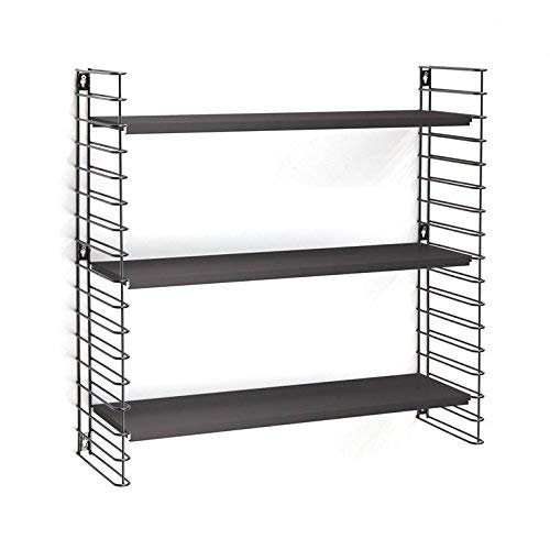 Tomado Estantería Modular Negro-Madera, 70x21x68