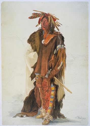 Tableaux Wahkta Geli a Sioux Karl Bodmer image peinture murale 60x90