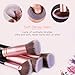 BESTOPE Makeup Brushes 16 PCs Makeup Brush Set Premium Synthetic Foundation Brush Blending Face Powder Blush Concealers Eye Shadows Make Up Brushes Kit (Rose Golden)