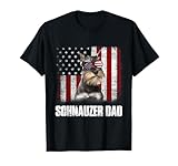 Photo Gallery bandiera americana best schnauzer dad ever tee dog dad maglietta Photo Gallery bandiera americana best schnauzer dad ever tee dog dad maglietta