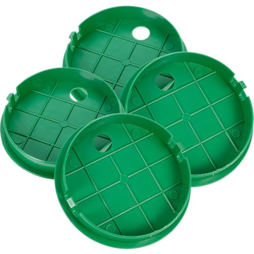 OSALADI Tapa de Caja de Válvulas de Riego Redonda de Plástico Resistente 15 CM para Sistema de Riego Exterior Soporte a Presión y Protección UV Reutilizable para Jardín y Estilo