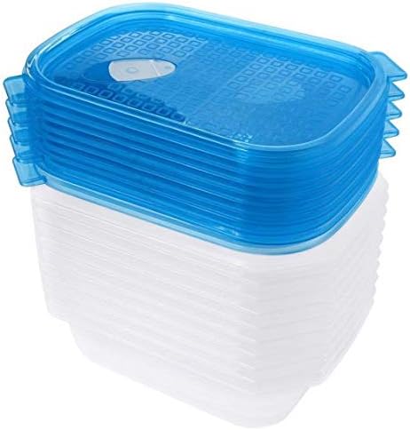 MyChoice Snap-On Airtight Lid 750ml Food Storage Container 10 Pack - Leakproof Microwave Freezer Dishwasher Safe with Lid Vents